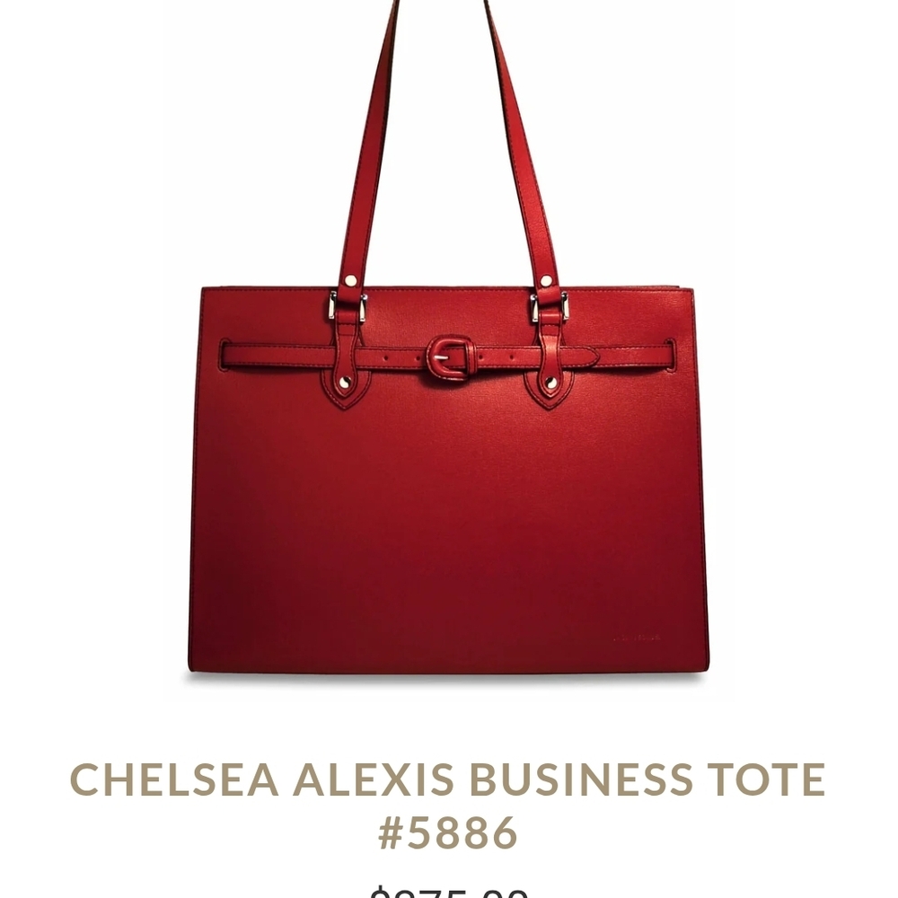 Chelsea Alexis Red Tote Bag